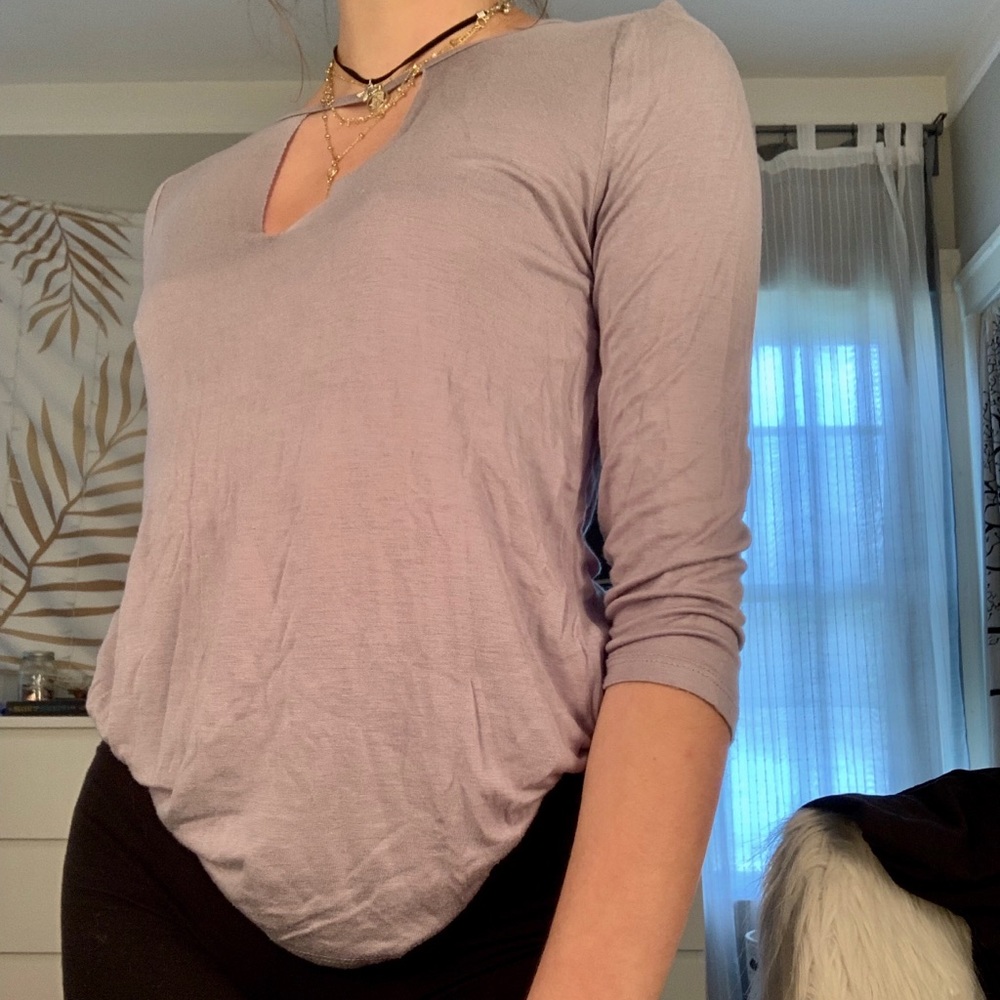 Urban Outfitters Half Sleeve V Neck T-Shirt